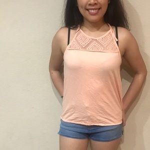 Peach Roxy tank top